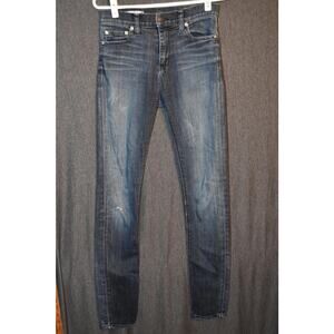 Red Engine Women's 28x30 USA Made Jeans Distressed Wash High Rise Super Skinny